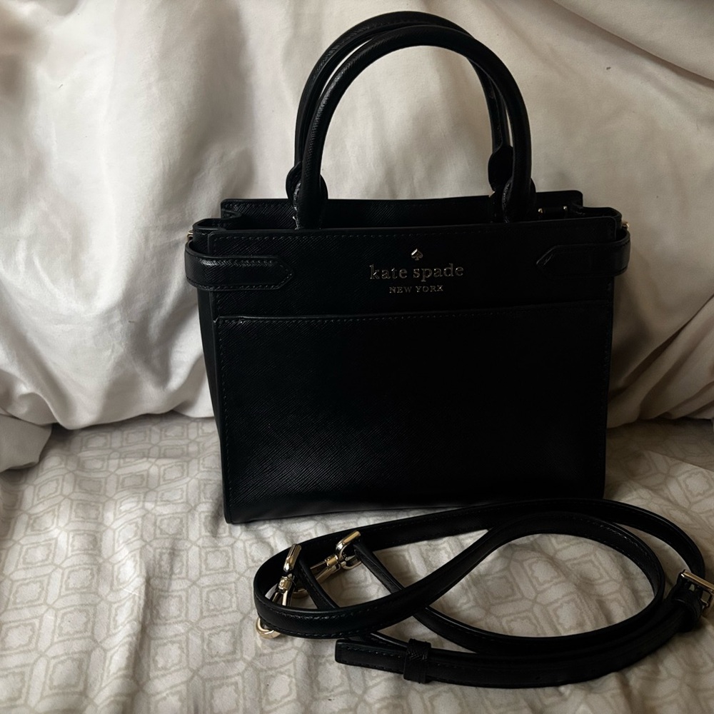 kate spade Black Leather Mini Tote